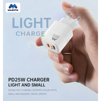 MC-002 رأس شاحن سريع - 25 وات - أبيض