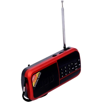 راديو محمول - 220 فولت - AM/FM - أحمر/أسود