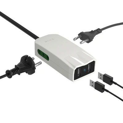 شاحن ميني برو سريع - 4 منافذ اي لوك - 1.5 متر