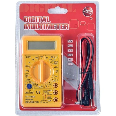 جهاز قياس متعدد رقمي محمول لقياس التيار المتردد - 500 فولت - أصفر