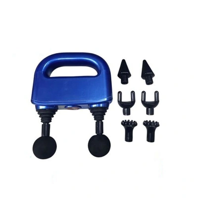 مسدس تدليك مزدوج للجسم - أزرق