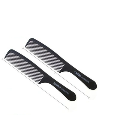 مشط قص شعر للرجال والنساء - 2 قطعة - أسود