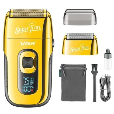 ماكينة حلاقة قابلة للشحن VGR V-332 - ذهبي