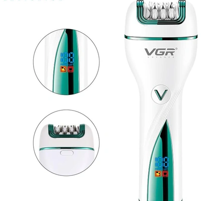 ماكينة إزالة شعر كهربائية للرجال في جي ار - V-728 - أبيض