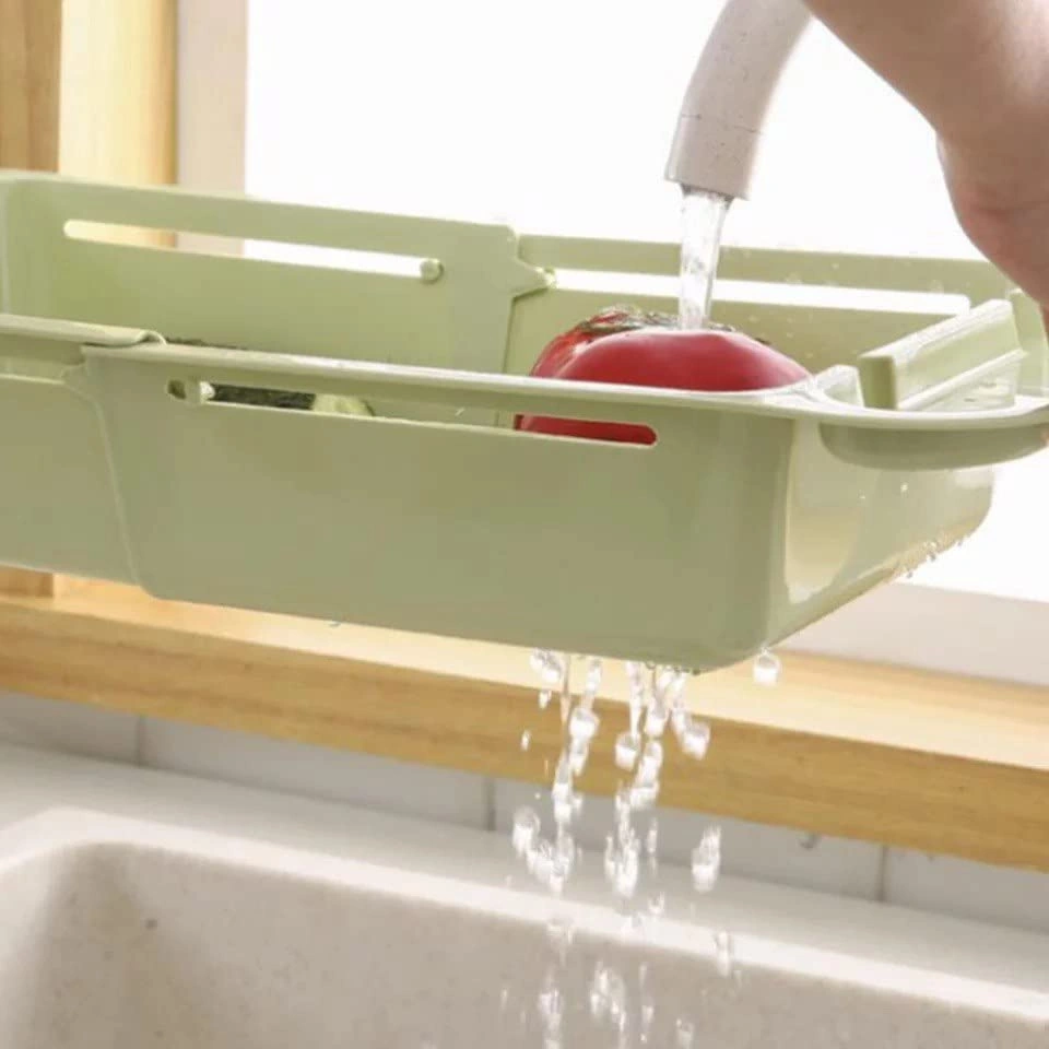 مصفاة وحامل أطباق للحوض