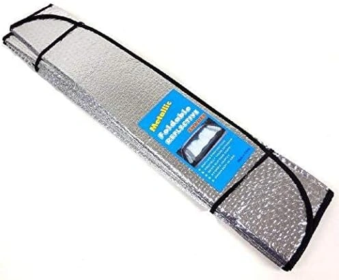 شماسة امامية للسيارة قابلة للطي - فضي