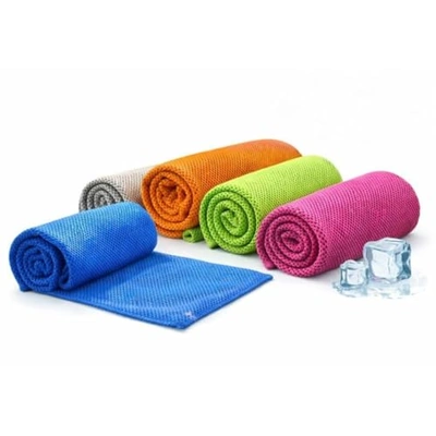 مناشف تبريد مايكروفايبر قابلة لإعادة الاستخدام سريعة الجفاف - 4 قطع