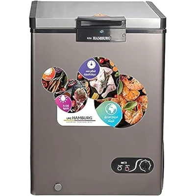 ديب فريزر هامبورج - فضي - 180 لتر