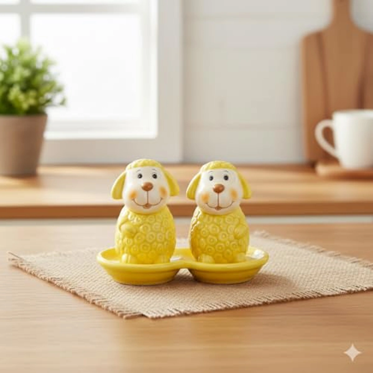 ملاحة للفلفل والملح سيراميل شكل خروف - TT-1328