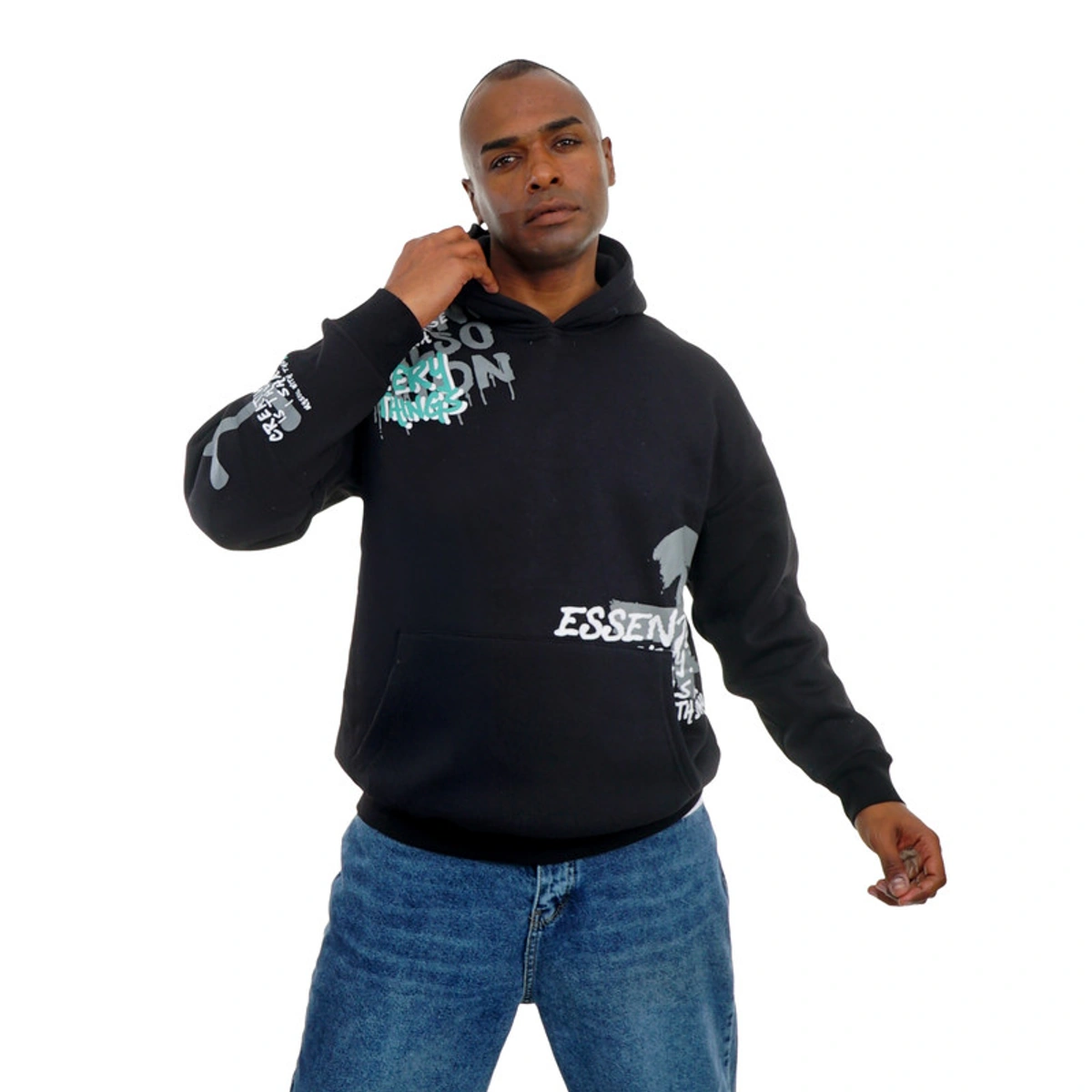 سويت شيرت مطبوع رجالي - 107030132