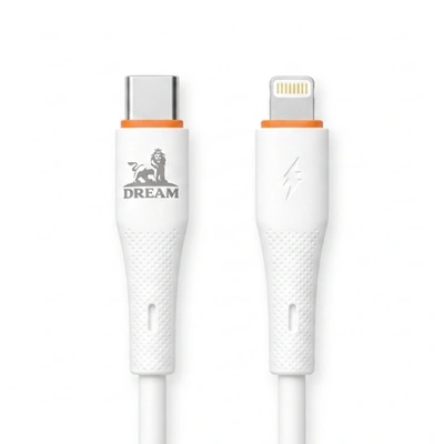 دريم كابل D-1348 Type-C إلى Lightning شحن سريع 20 وات - سيليكون متين - بدون ضمان