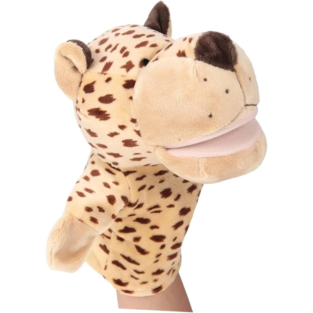 دمية يد من القطيفة الناعمة مع أذرع فم متحركة - فهد