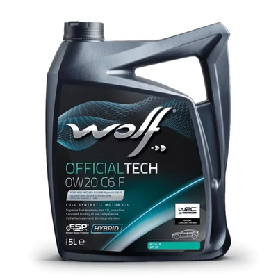 زيت محرك Wolf OfficialTech 0W20 C6 F – 5 لتر