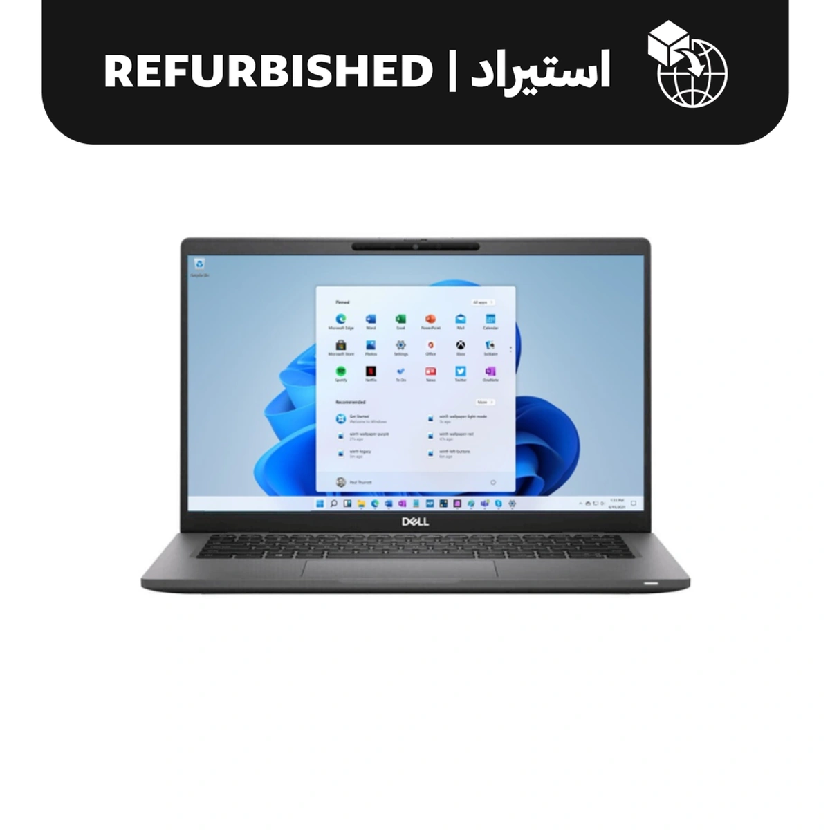 ديل Latitude 7320 لابتوب استيراد - Intel Core i7 الجيل الحادي عشر - 256/16 جيجا - شاشة لمس 13.3 بوصة FHD IPS - Intel Iris Xe Graphics - ويندوز 11 - ضمان 6 شهور