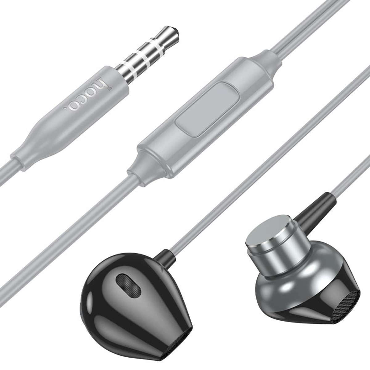 سماعة سلك هوكو M125 - رمادي معدني