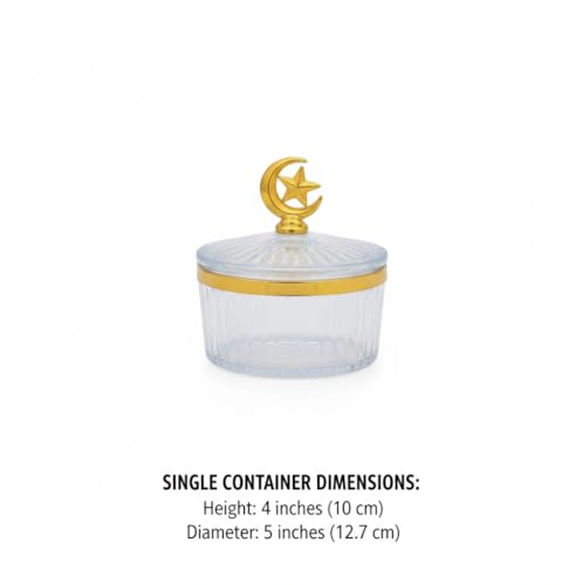 طبق تقديم حلوي ومكسرات بشكل رمضاني - 8 قطع