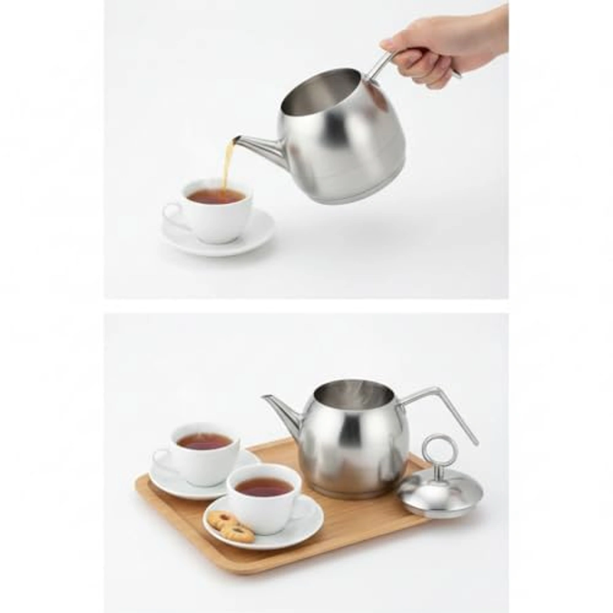 براد شاي ستانليس ستيل بغطاء - 1.5 لتر - 24086