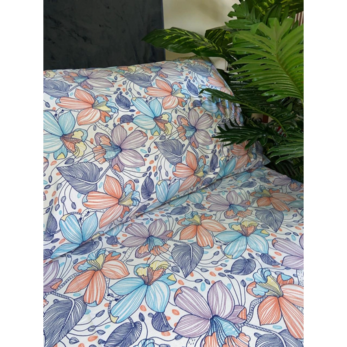 طقم 2 كيس مخدة طويل من يارلن - روزيتا - 45*180 سم