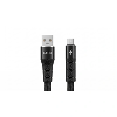 كابل شحن معدني سريع Dadu DC-C61 - تصميم معدني - متين وموثوق - لون أسود - 1متر
