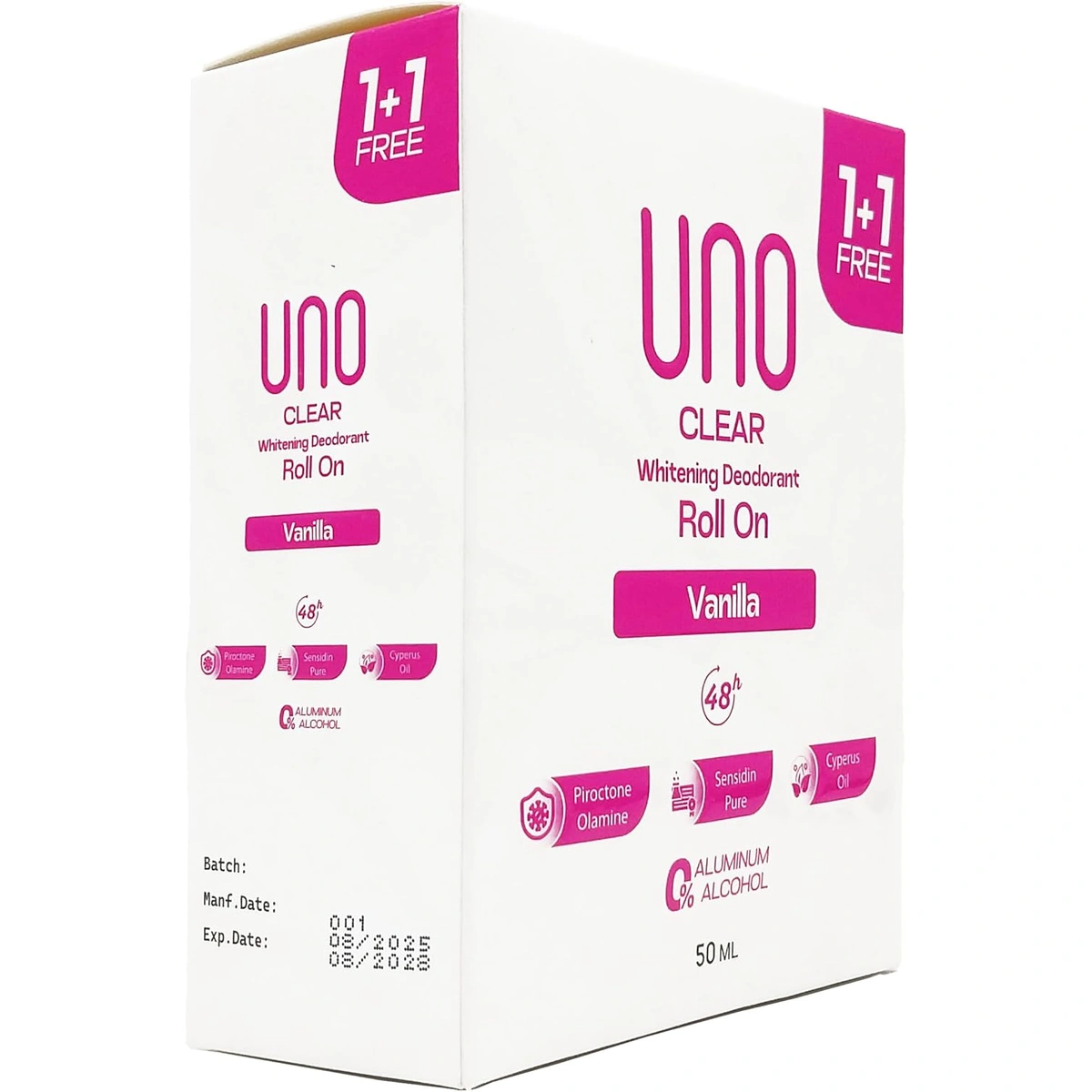 مزيل عرق تفتيح فانيلا عبوة 2 - 50 مل