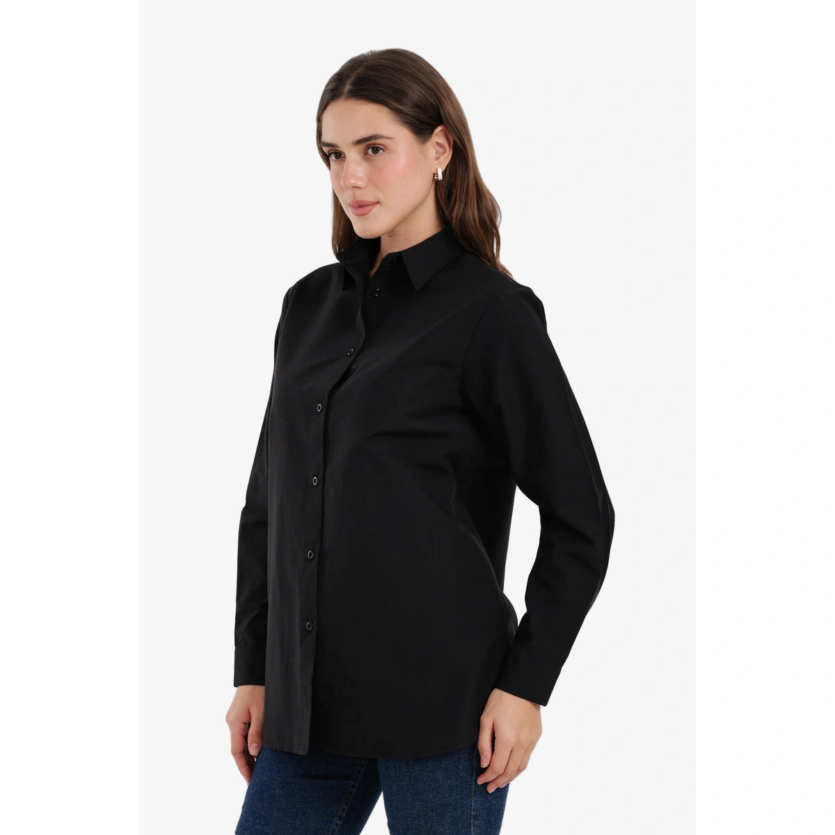 قميص بوبلين بأزرار من كارينا - 57809