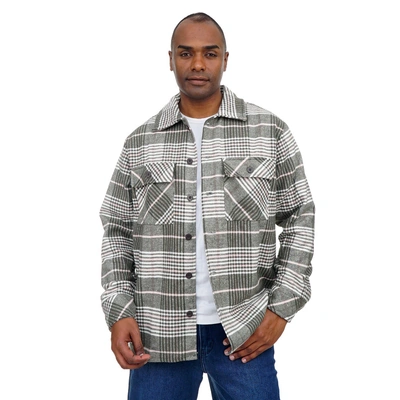 قميص رجالي كلاسيكي بياقة مربعة وأزرار أمامية - 104020133