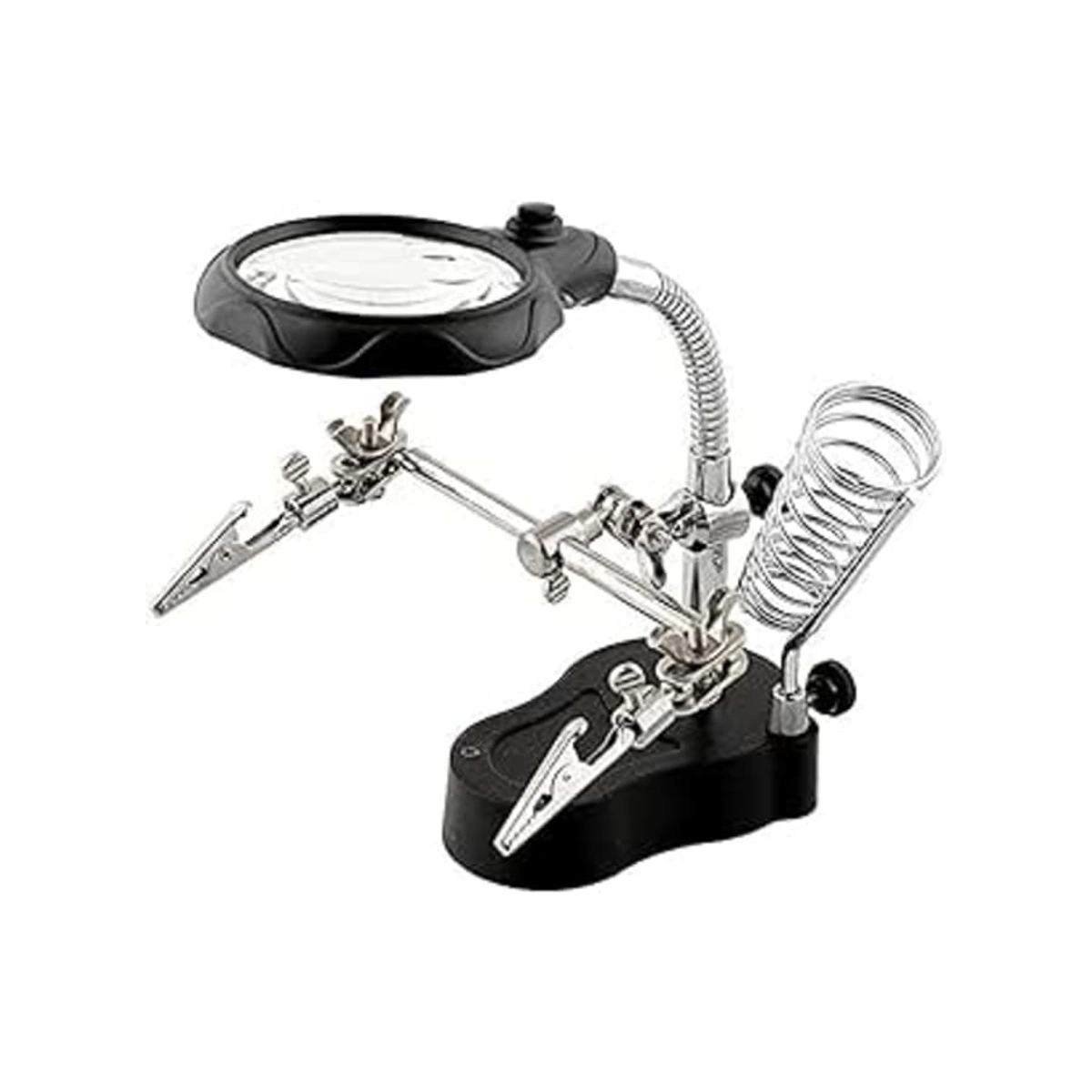 حامل مكواة لحام PCB مع عدسة مكبرة