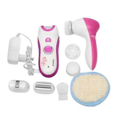 مجموعة كيمي للعناية بالجسم - 6 في 1 - قابلة لإعادة الشحن - للنساء - KM-3066