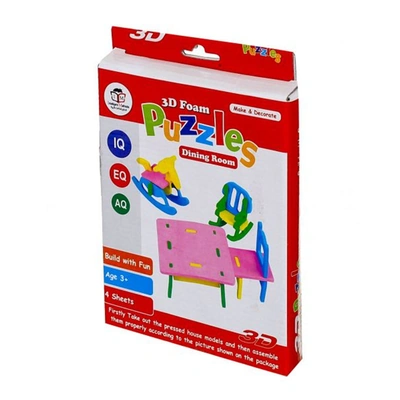 ألغاز رغوية ثلاثية الأبعاد لغرفة الطعام