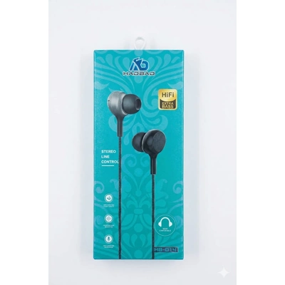 سماعة أذن سلكية Haobao HB-014 HiFi Extra Bass - أسود