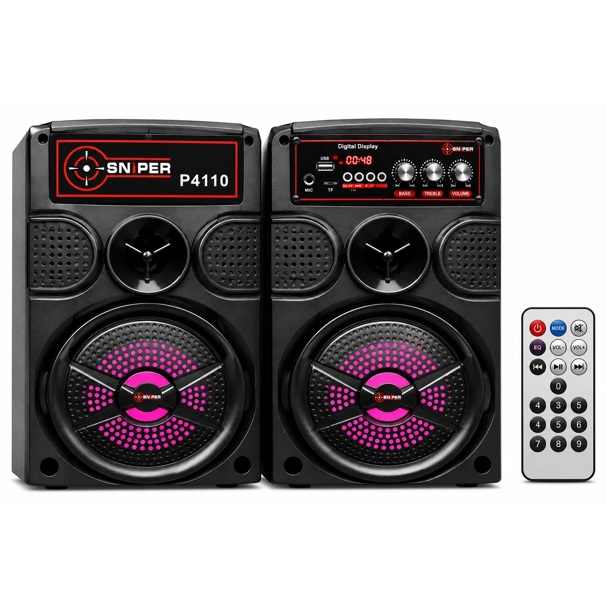 سماعات سنايبر P4110 مالتي ميديا 2×5 وات - أسود - ضمان 6 شهور