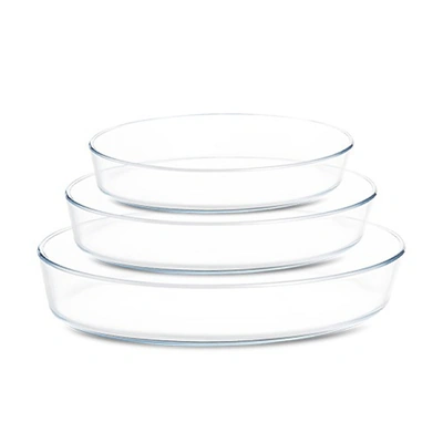 طقم طاجن بيركس بيضاوي 3 قطع - 0347