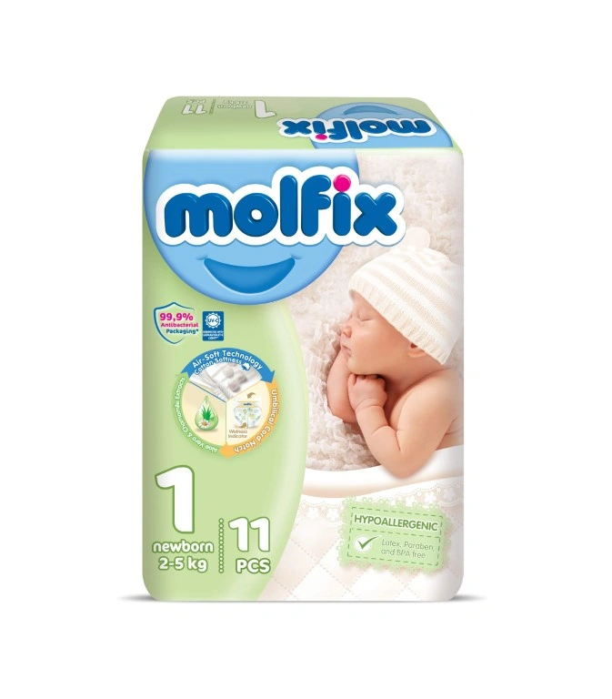 مولفيكس حفاضات - مقاس 1 - حديثي الولادة - 11 قطعة
