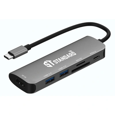 محطة USB-C اس تي ستاندرد ST-95116 - هاب 6 في 1 - بدون ضمان