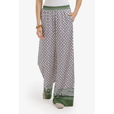 بنطلون مطبوع واسع حريمي ستان من كارينا 58788