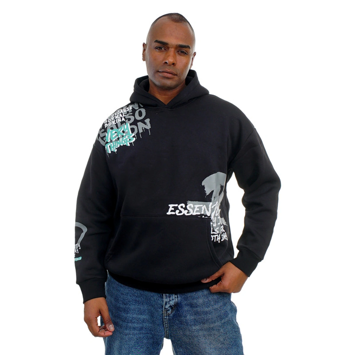 سويت شيرت مطبوع رجالي - 107030132