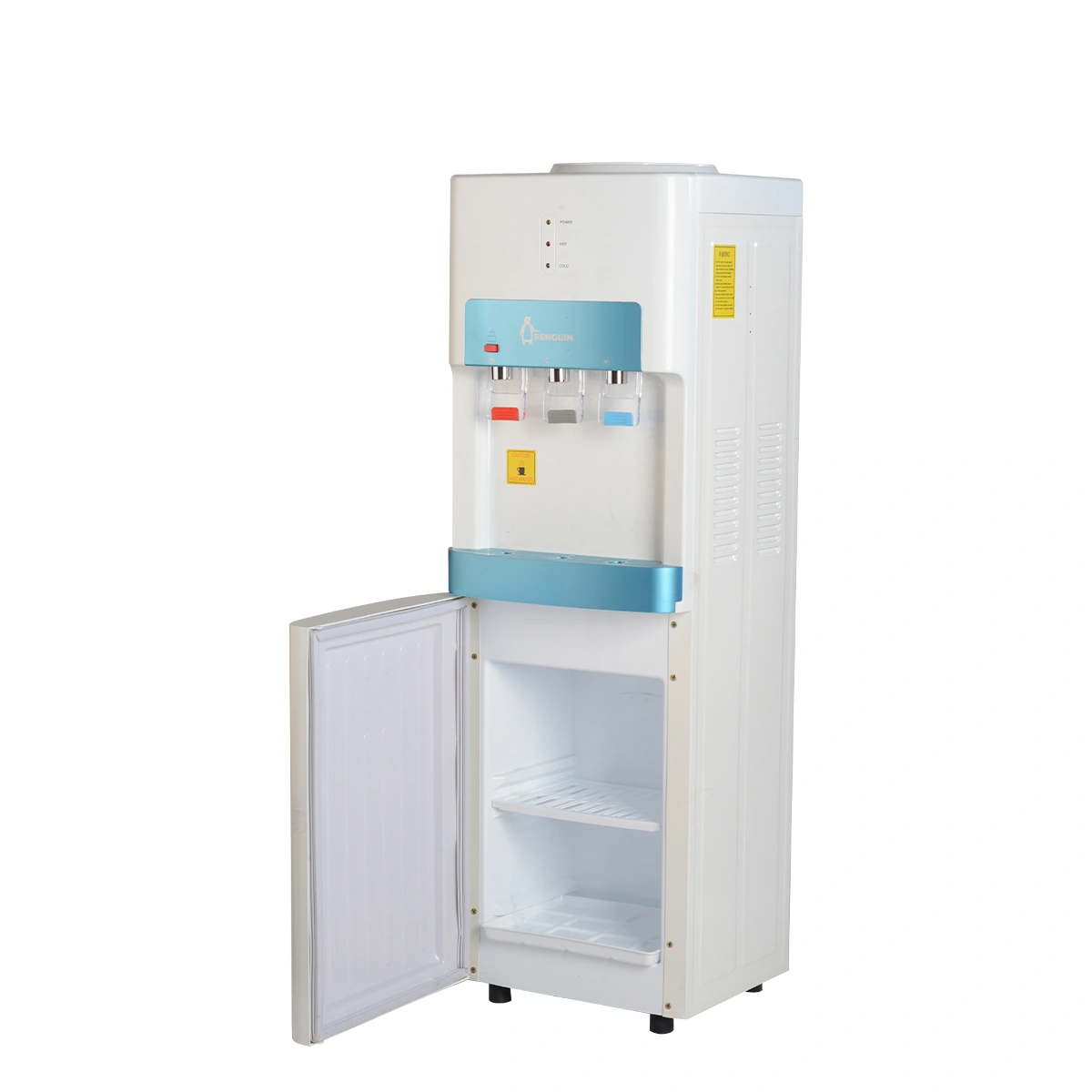 بنجوين مبرد مياه 3 حنفية بالحافظة - ابيض - HR002