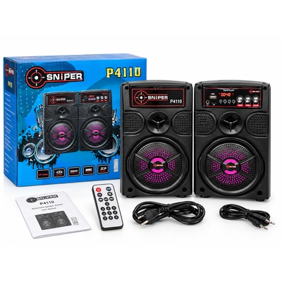 سماعات سنايبر P4110 مالتي ميديا 2×5 وات - أسود - ضمان 6 شهور