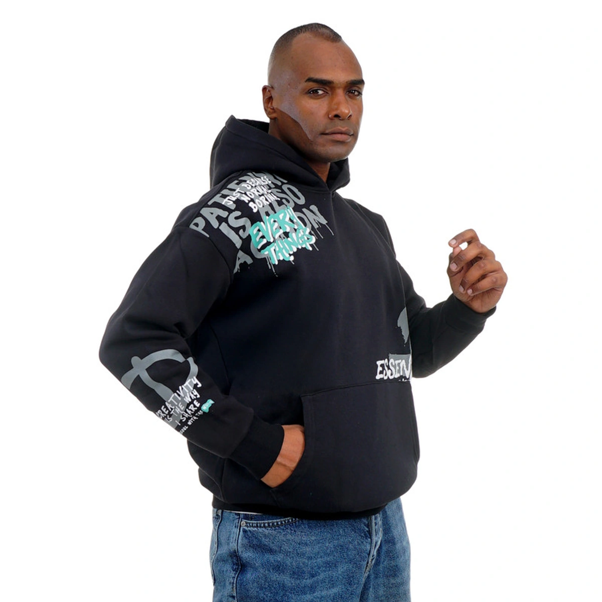 سويت شيرت مطبوع رجالي - 107030132