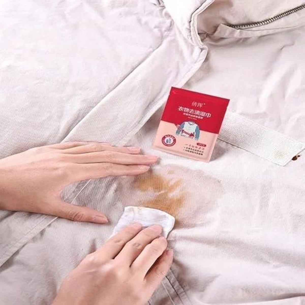 مناديل إزالة البقع سريعة المفعول للأقمشة - 20 منديل