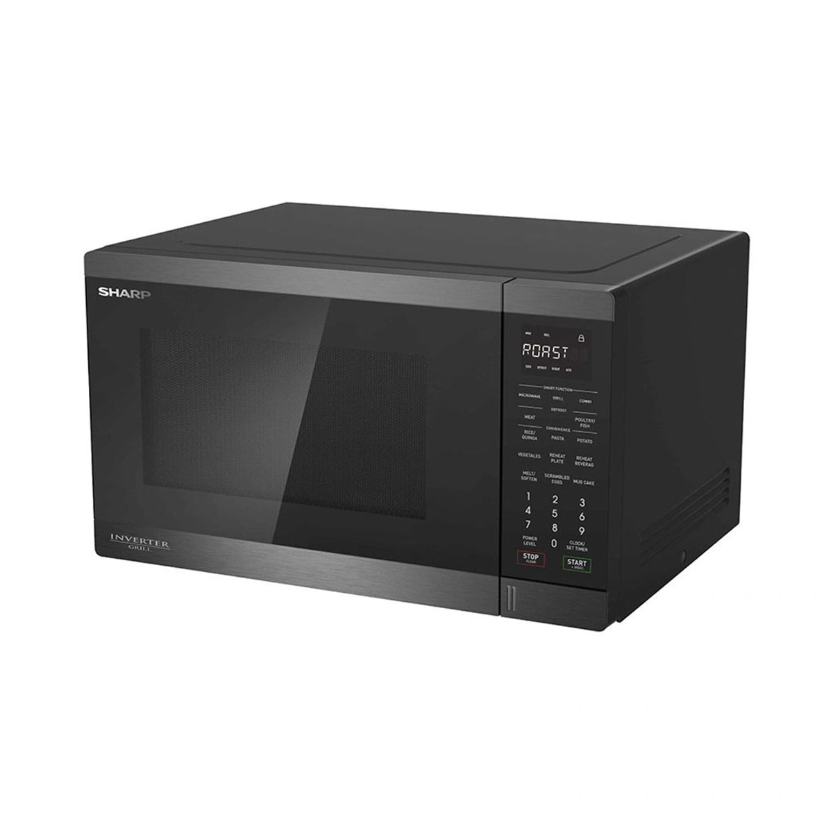 ميكروويف شارب R-77AT-ST بشواية 34 لتر 1100 وات - فضي