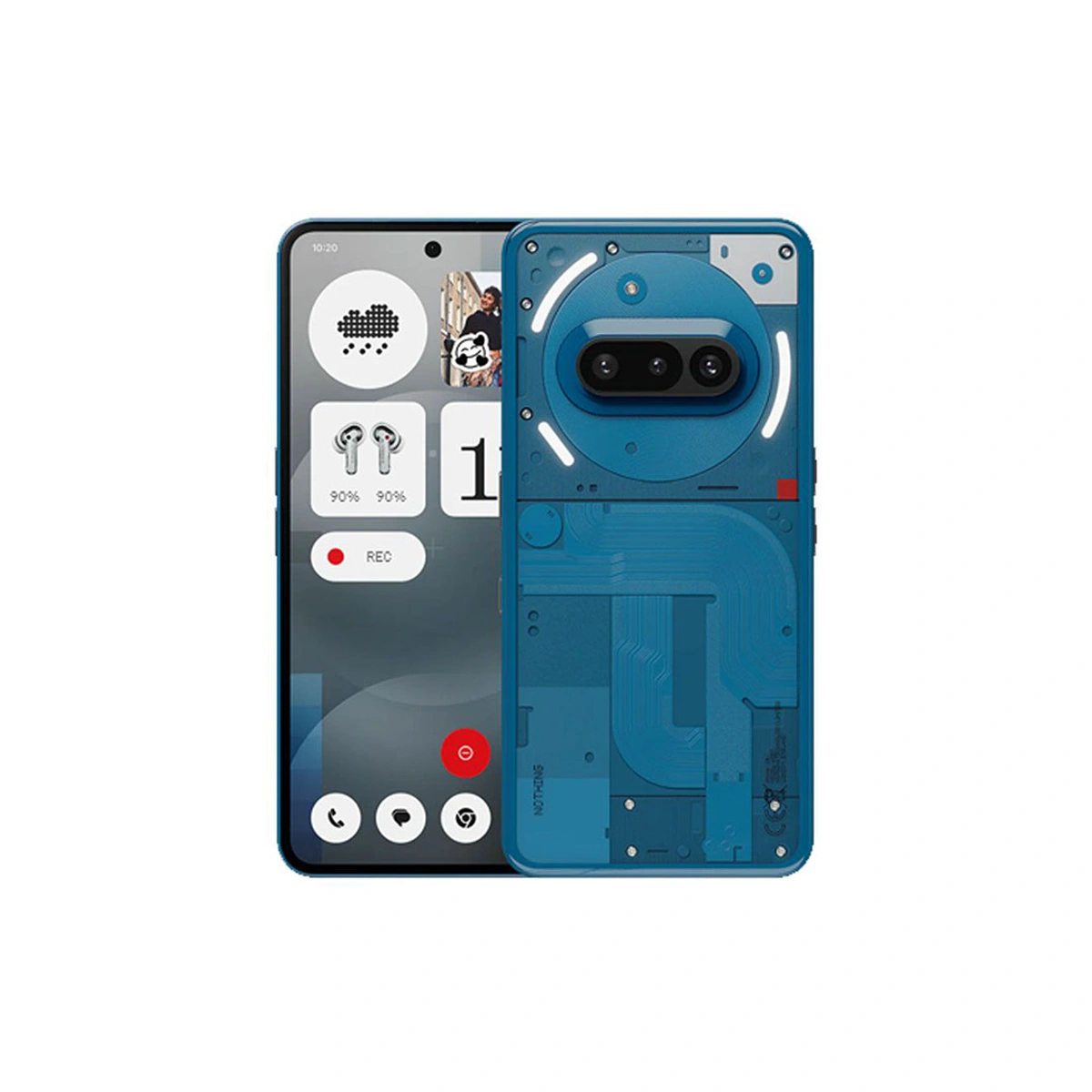 Nothing Phone (3a) 256GB 青 RAM12GB ケース付き Nothing Phone 3a - 12GB RAM - 256GB - Blue