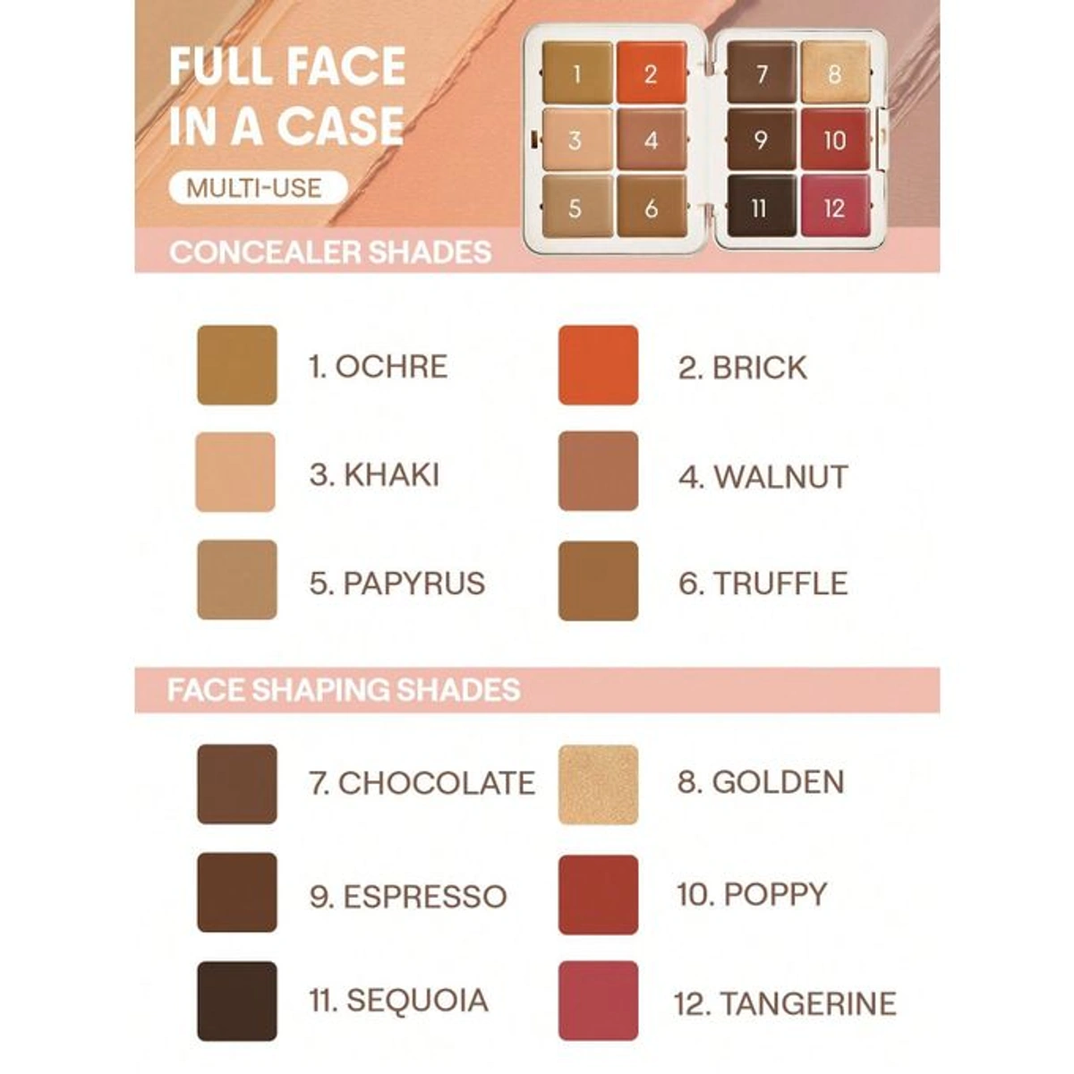 باليت وجه متعددة موكا سكالب - 36 جم