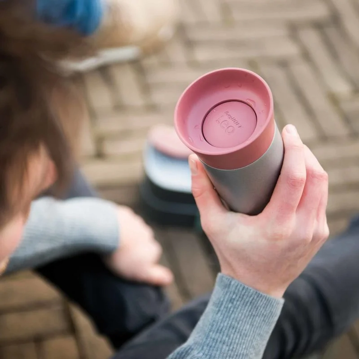 بيرغوف مج حراري - 330 مل - وردي / فضي