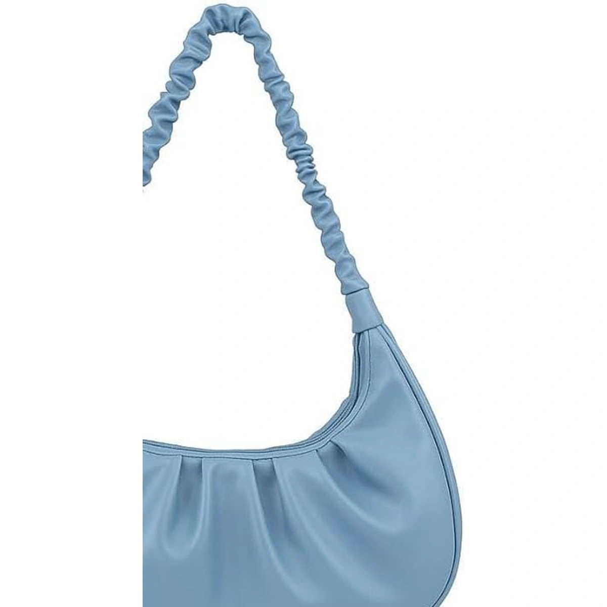 شنطة كتف حريمي بتصميم سكرانشي من جلد صناعي