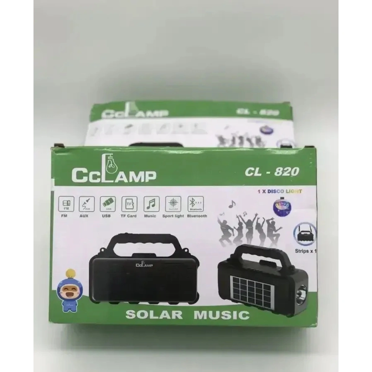 كشاف طوارئ سولار مع سماعة بلوتوث - GL-820