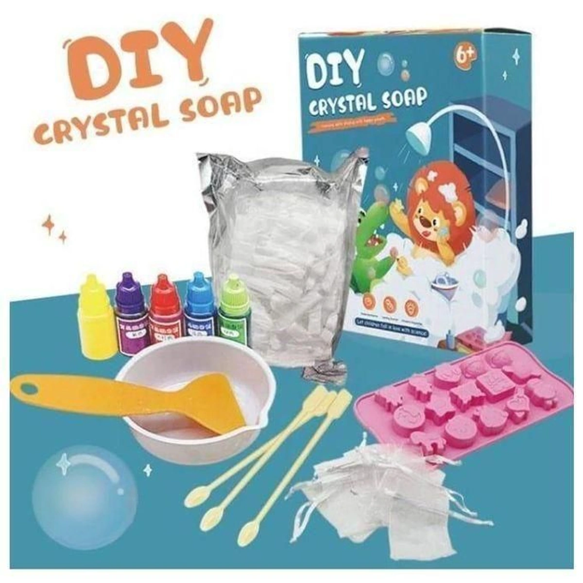 DIY Crystal Soap Making Educational Kit for Kids