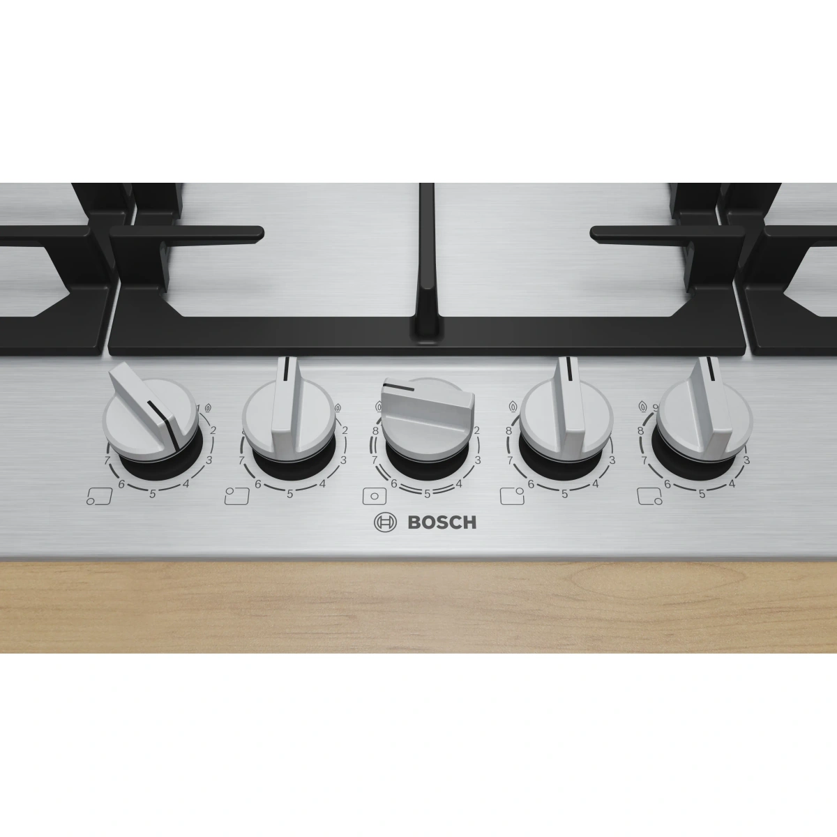 بوش بوتجاز غاز مدمج - 5 شعلات - 90 سم - أسود - PCR9A5I90