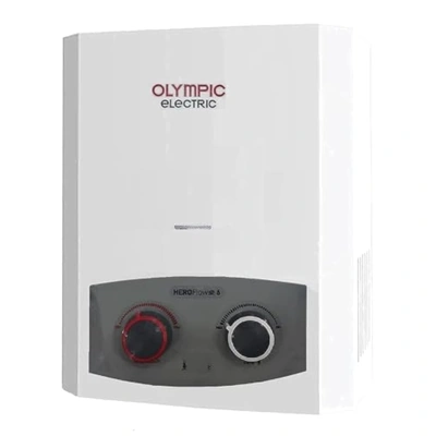 سخان غاز اوليمبيك - 6 لتر - أبيض - OYG06313WL