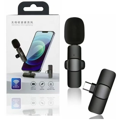 ميكروفون لاسلكي صغير K8 بمنفذ Type-C مع تقليل الضوضاء